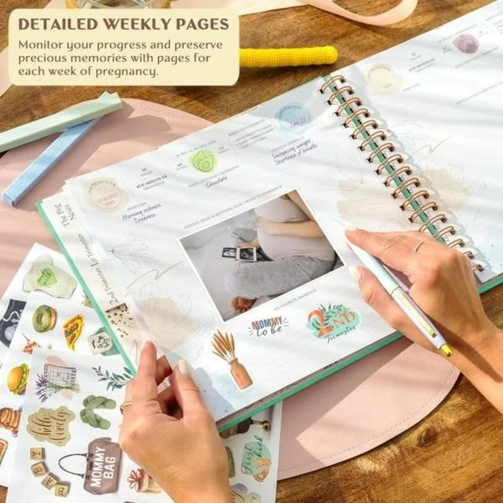 Legend Planner Pregnancy Journal Keepsake,‎ Baby Memory Book, Scrapbook